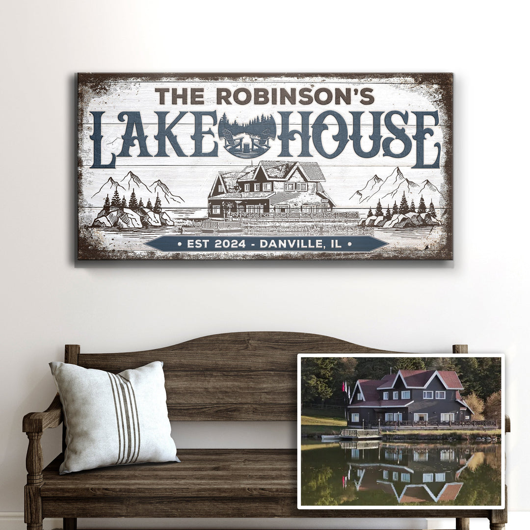 Personalized Lake House Sign II