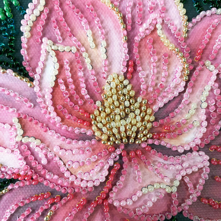 Petal Kiss Mini Bead Embroidery Kit by Abris Art AM-267