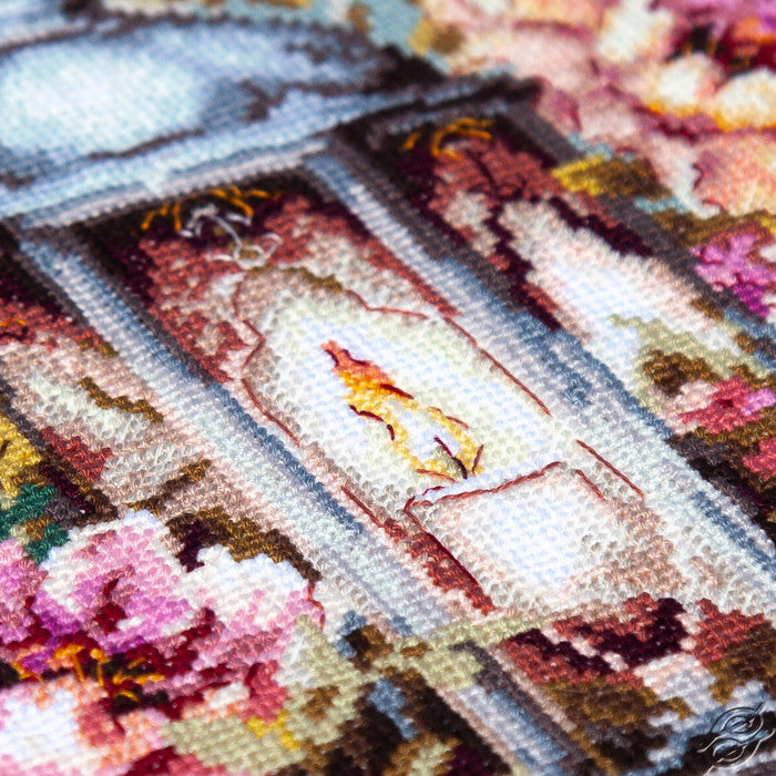 Petals and Light Counted Cross Stitch Kit by Magic Needle 70-45