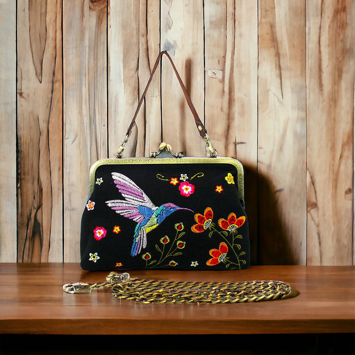 Hummingbird Kisslock Handbag