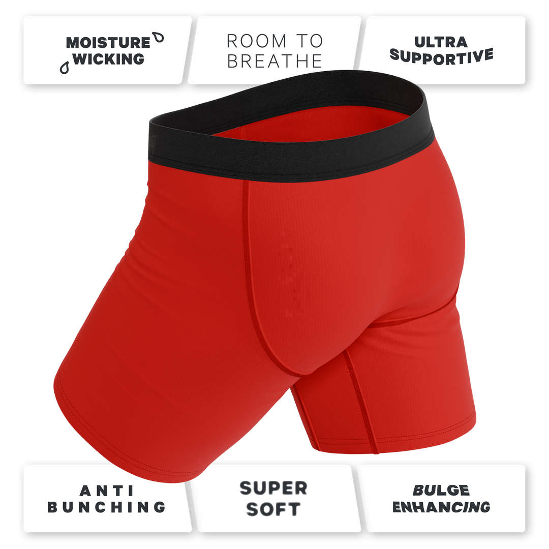 The Picante | Chili Pepper Long Leg Ball Hammock® Pouch Underwear With Fly