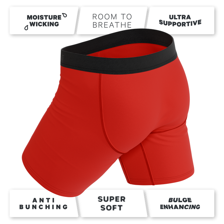 The Picante | Chili Pepper Long Leg Ball Hammock® Pouch Underwear With Fly