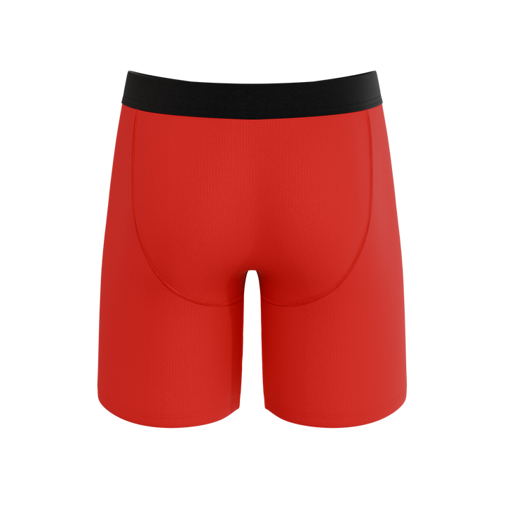 The Picante | Chili Pepper Long Leg Ball Hammock® Pouch Underwear With Fly