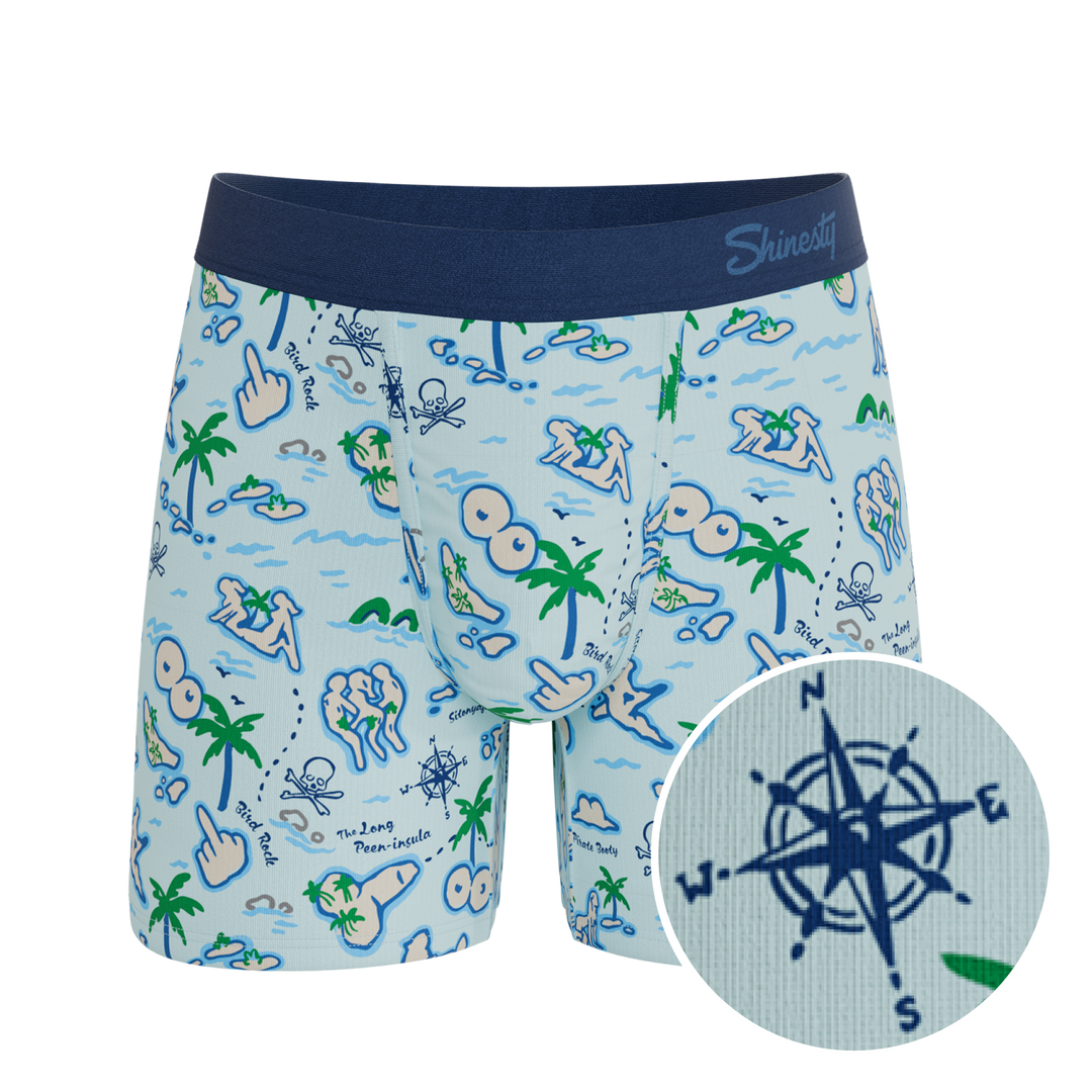 The Pirate's Booty | Naughty Map Ball Hammock® Pouch Underwear