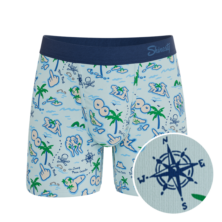 The Pirate's Booty | Naughty Map Ball Hammock® Pouch Underwear