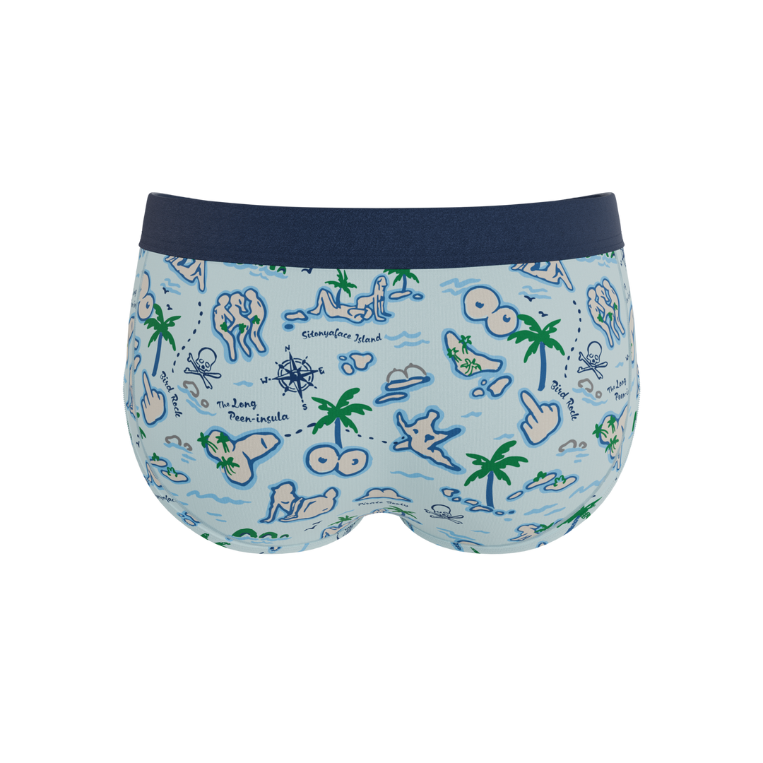 The Pirate's Booty | Naughty Map Ball Hammock® Pouch Underwear Briefs