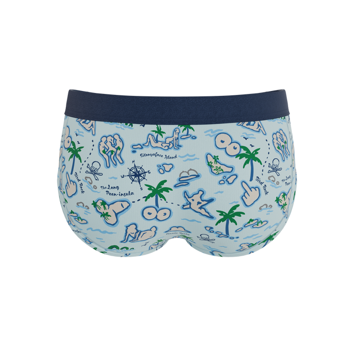 The Pirate's Booty | Naughty Map Ball Hammock® Pouch Underwear Briefs