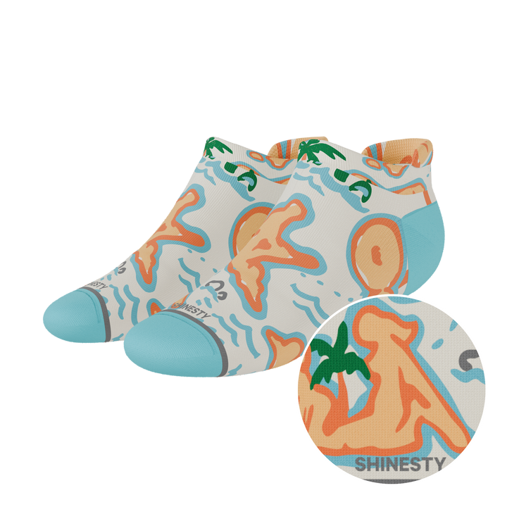 The Pirate's Booty | Naughty Map Heel Hammock™ Ankle Socks