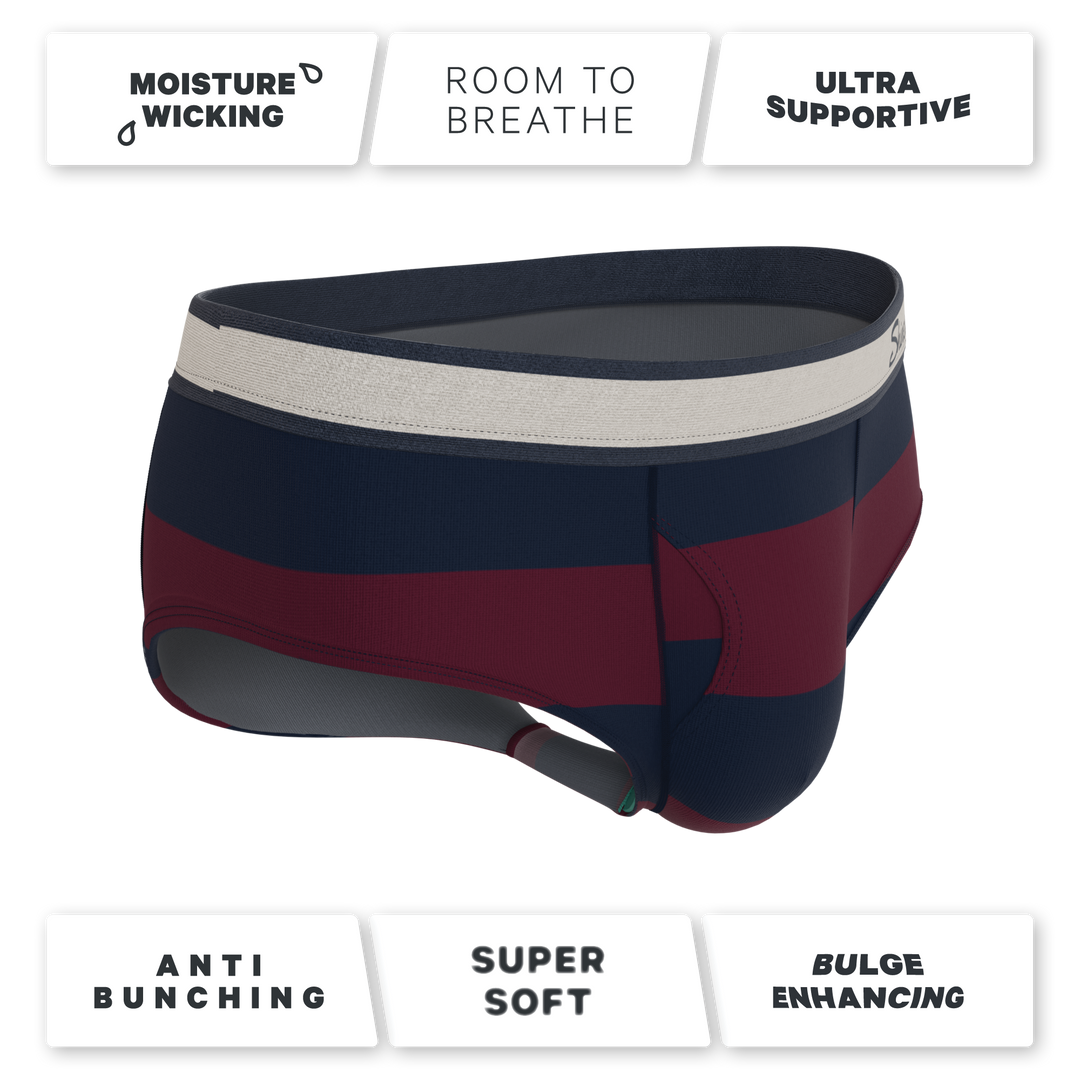 The Pitch | Rugby Stripe Ball Hammock® Pouch Underwear Briefs