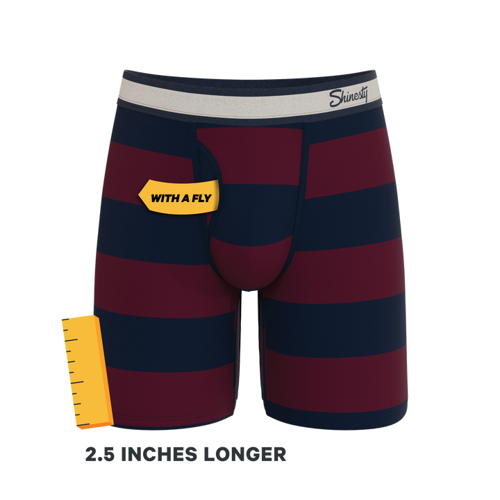 The Pitch | Rugby Stripe Ball Hammock® Boxer - Long Leg