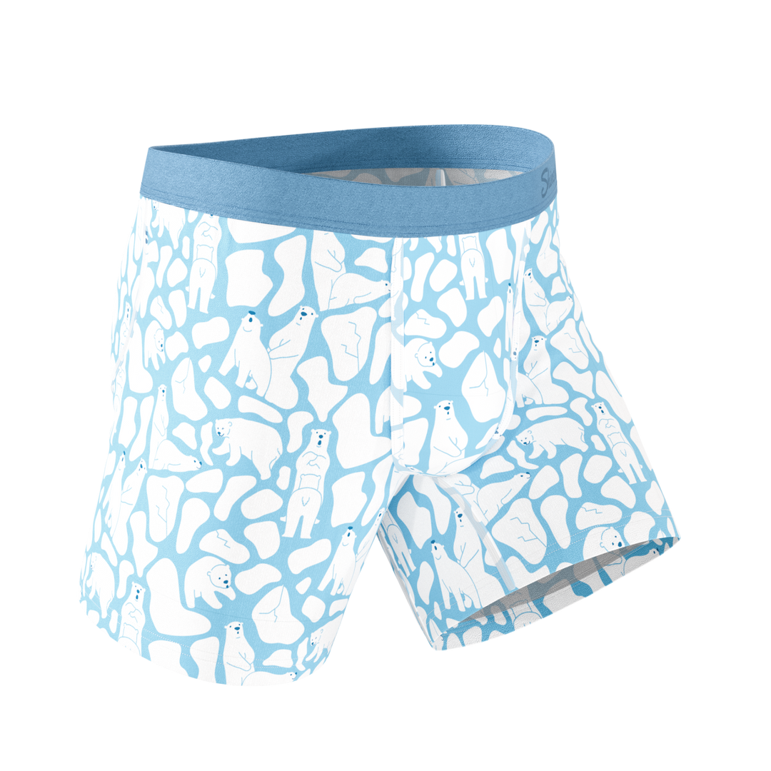 The Polar Polka | Polar Bear Scene Ball Hammock® Pouch Underwear