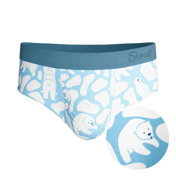 The Polar Polka | Polar Bear Scene Ball Hammock® Pouch Underwear Briefs