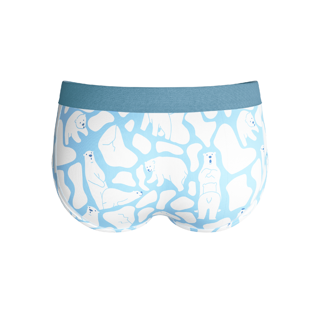 The Polar Polka | Polar Bear Scene Ball Hammock® Pouch Underwear Briefs