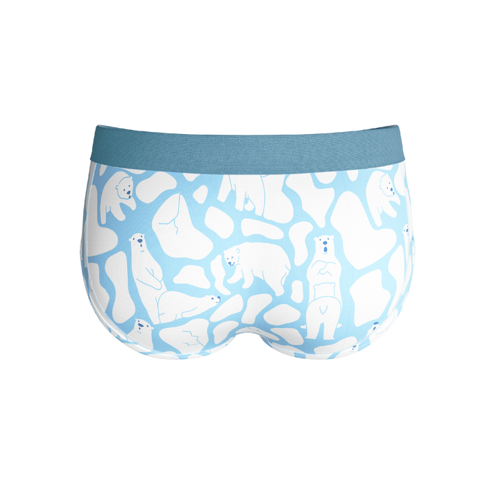 The Polar Polka | Polar Bear Scene Ball Hammock® Pouch Underwear Briefs