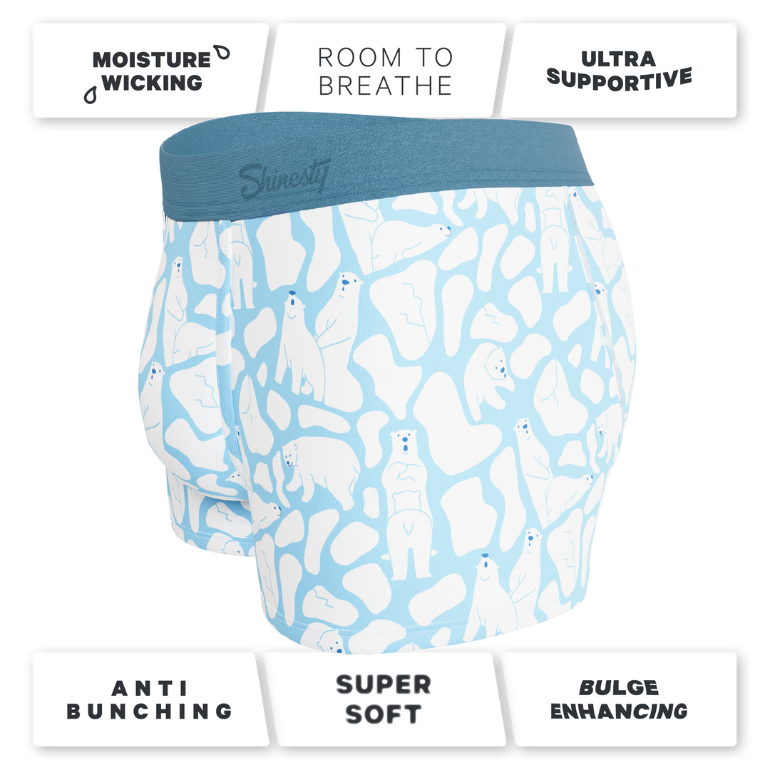 The Polar Polka | Polar Bear Scene Ball Hammock® Pouch Trunks Underwear