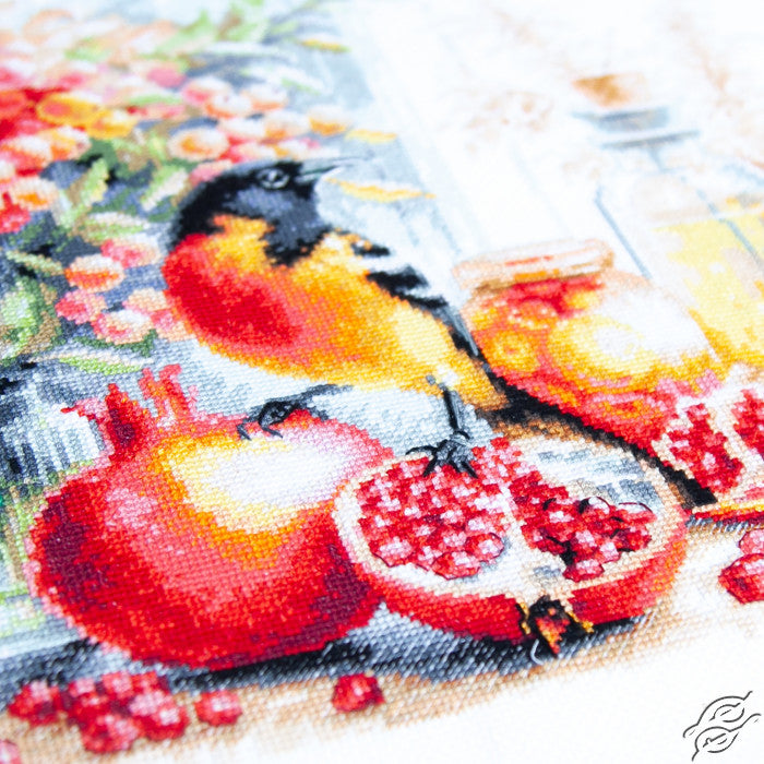 Pomegranate Breakfast Counted Cross Stitch Kit by Magic Needle 70-49
