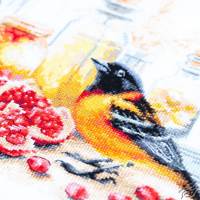 Pomegranate Breakfast Counted Cross Stitch Kit by Magic Needle 70-49