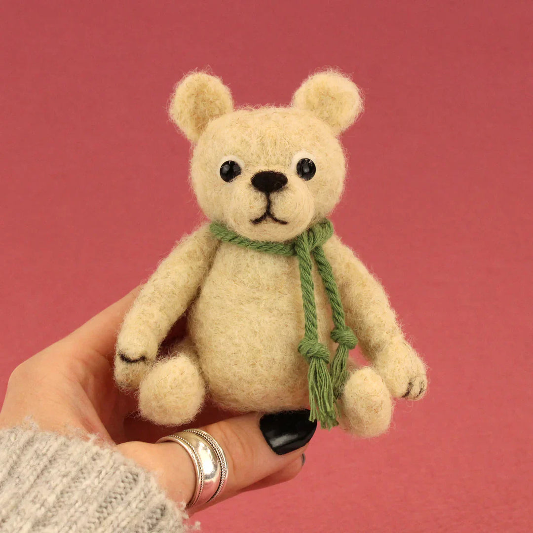 Poseable Mini Bear Needle Felting Kit by The Makerss KTS-PoseableMiniBear-Complete