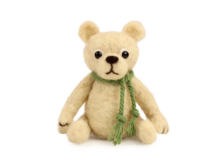 Poseable Mini Bear Needle Felting Kit by The Makerss KTS-PoseableMiniBear-Complete