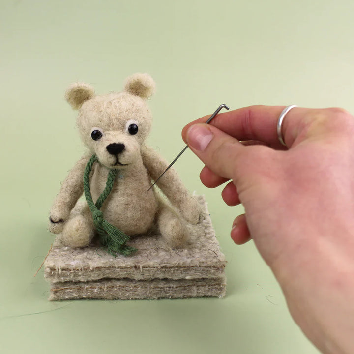 Poseable Mini Bear Needle Felting Kit by The Makerss KTS-PoseableMiniBear-Complete