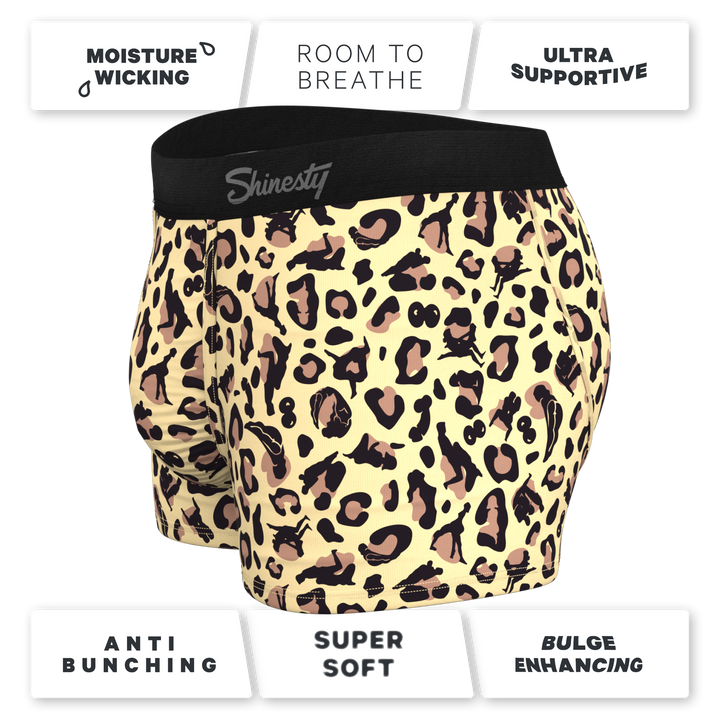The Primal Passion | Naughty Cheetah Print Ball Hammock® Pouch Trunks Underwear