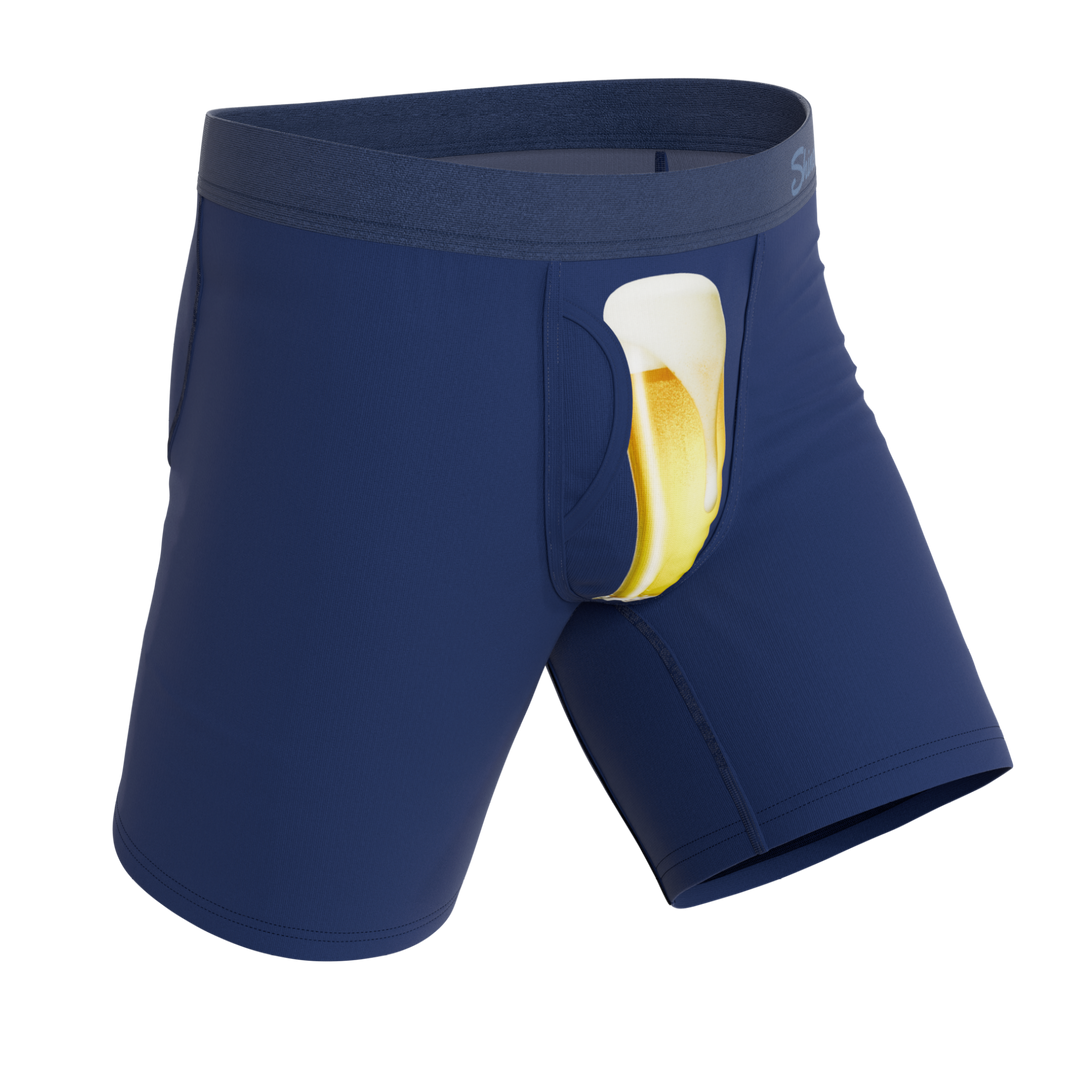 The Proper Pint | Beer Glass Long Leg Ball Hammock® Pouch Underwear With Fly