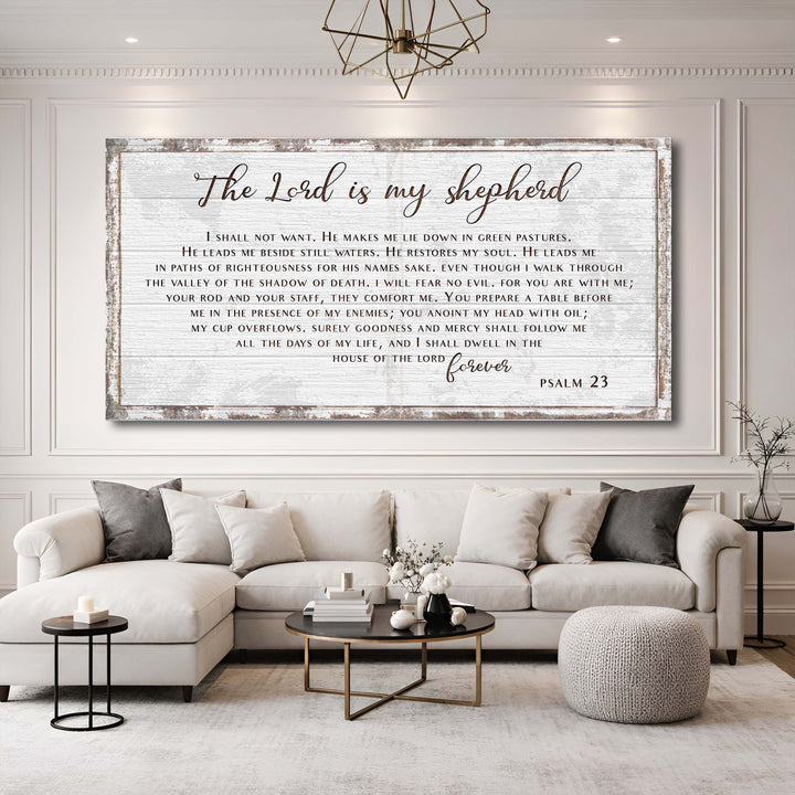 Psalm 23 - The Lord Is My Shepherd Sign III
