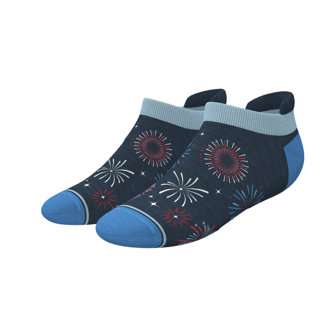 The Pyrotecnips | Naughty Fireworks Heel Hammock™ Ankle Socks