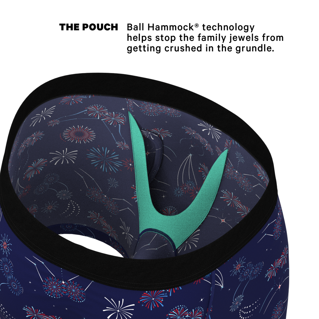 The Pyrotecnips | Naughty Fireworks Ball Hammock® Pouch Underwear With Fly