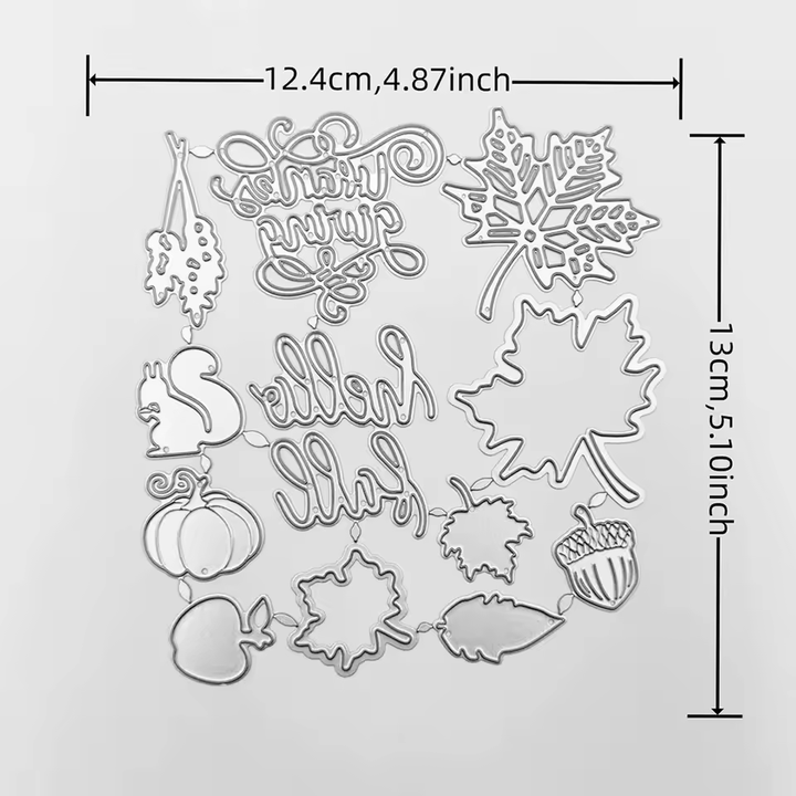 Autumn Cutting Dies Set F07M2-7-ZG409