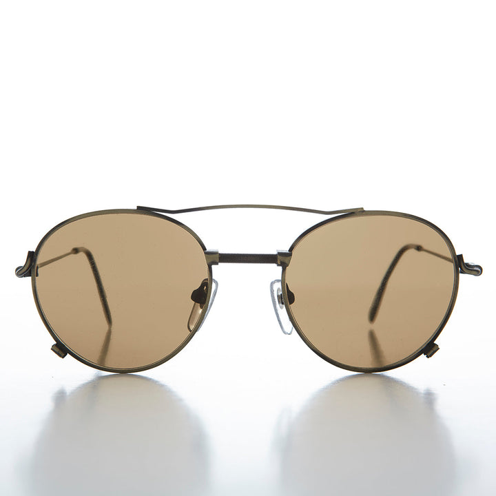 Round Aviator with Industrial Accents - Ray
