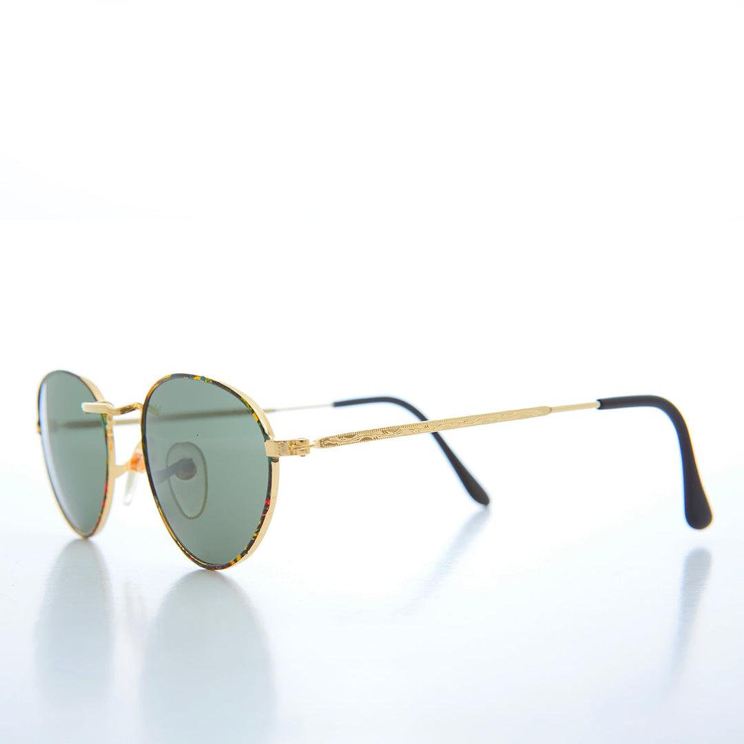 Oval Gold Vintage Sunglasses - Reggie