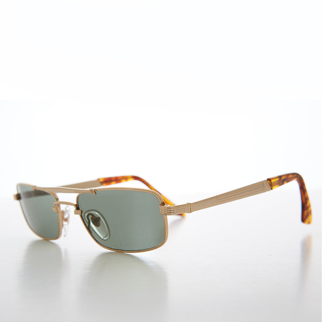 Shallow Lens Pilot Vintage 90s Sunglasses - Reyes