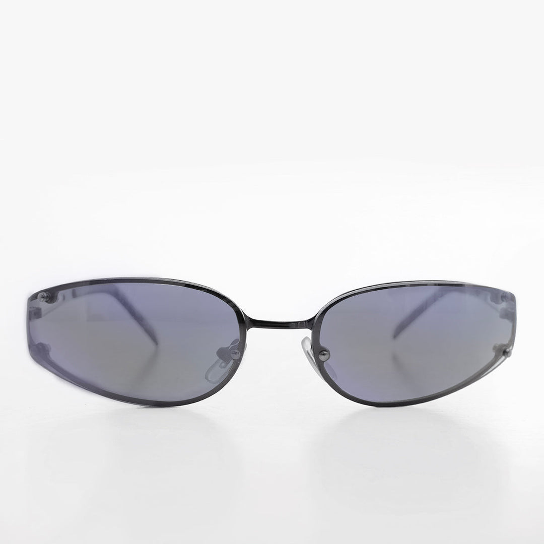 Oval Y2k Wrap Around Sunglasses - Rickey
