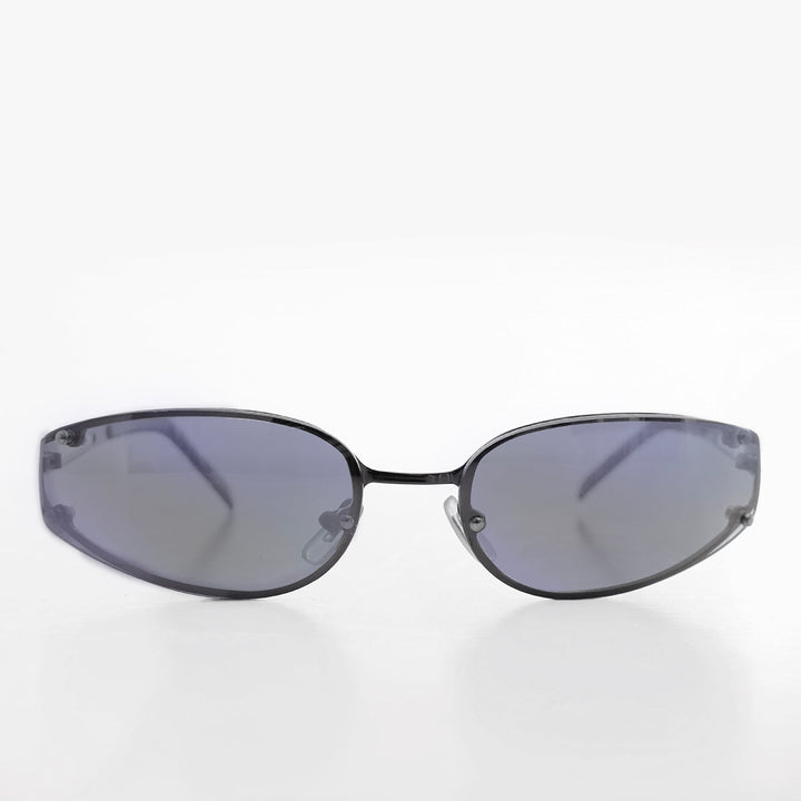 Oval Y2k Wrap Around Sunglasses - Rickey