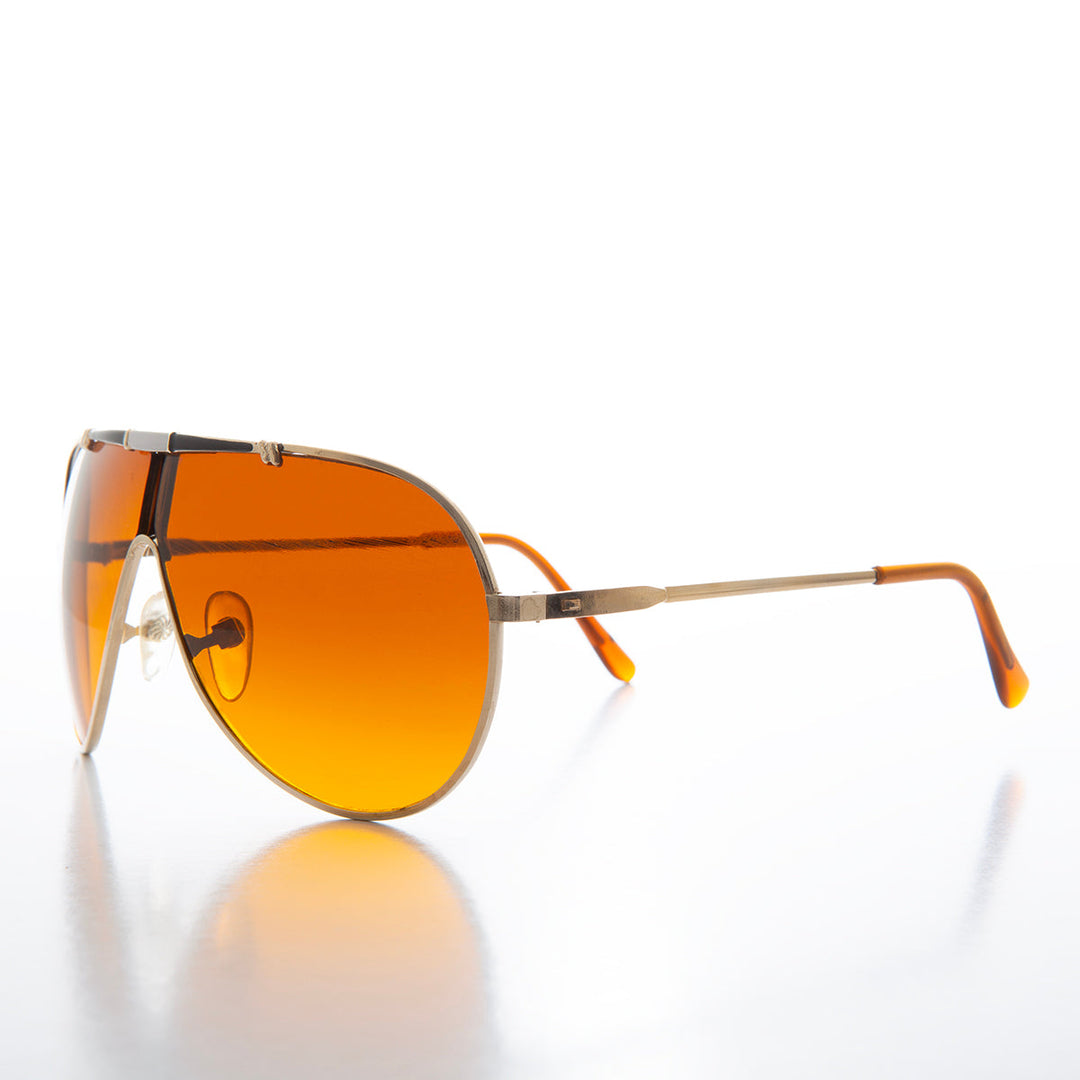 Gold Frame Aviator with Orange Lenses - Rivera