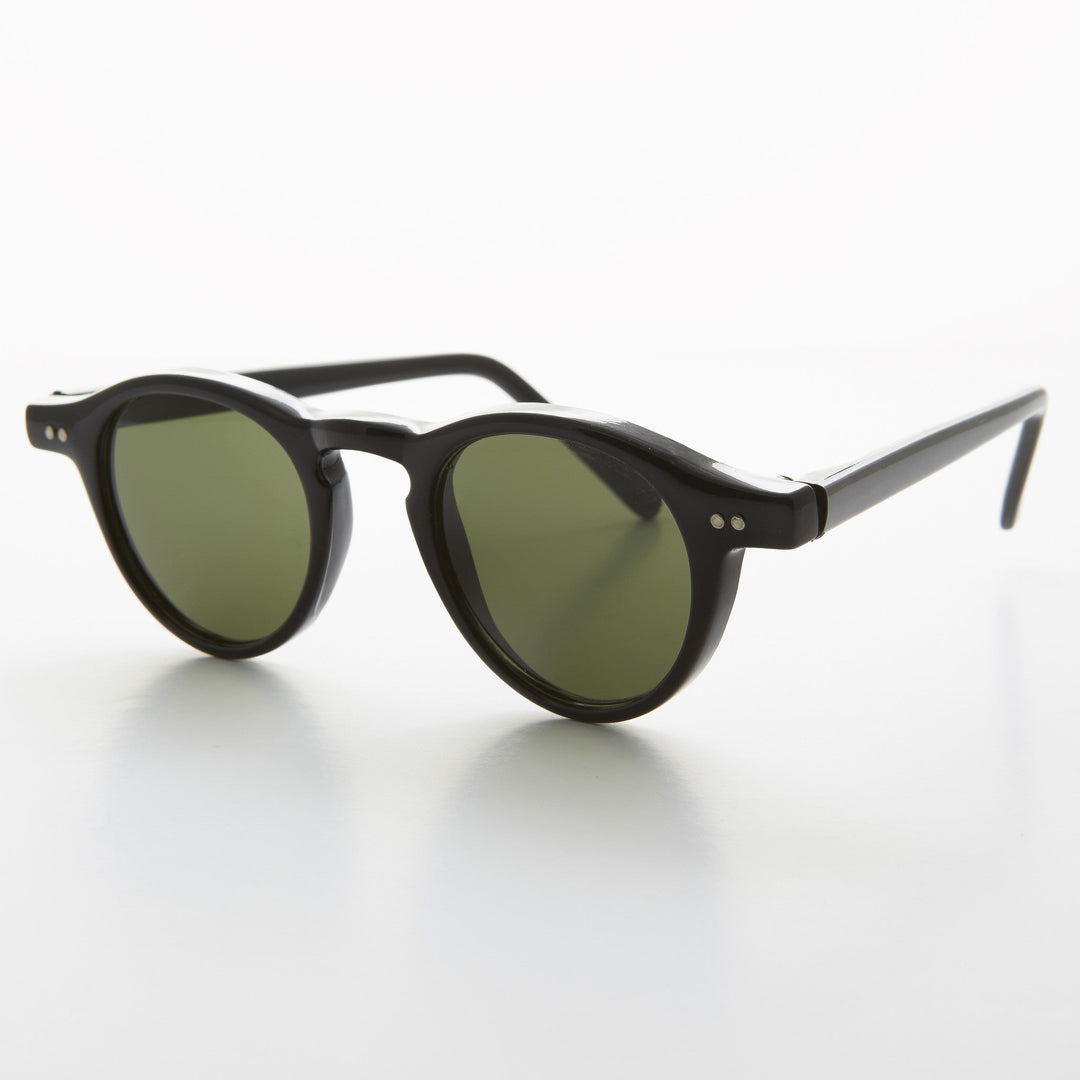 Small Round Dapper Pantos Vintage Sunglass  - Rodgers
