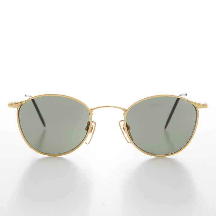 Round Metal Polo Schoolboy Classic Vintage Sunglass - Rory