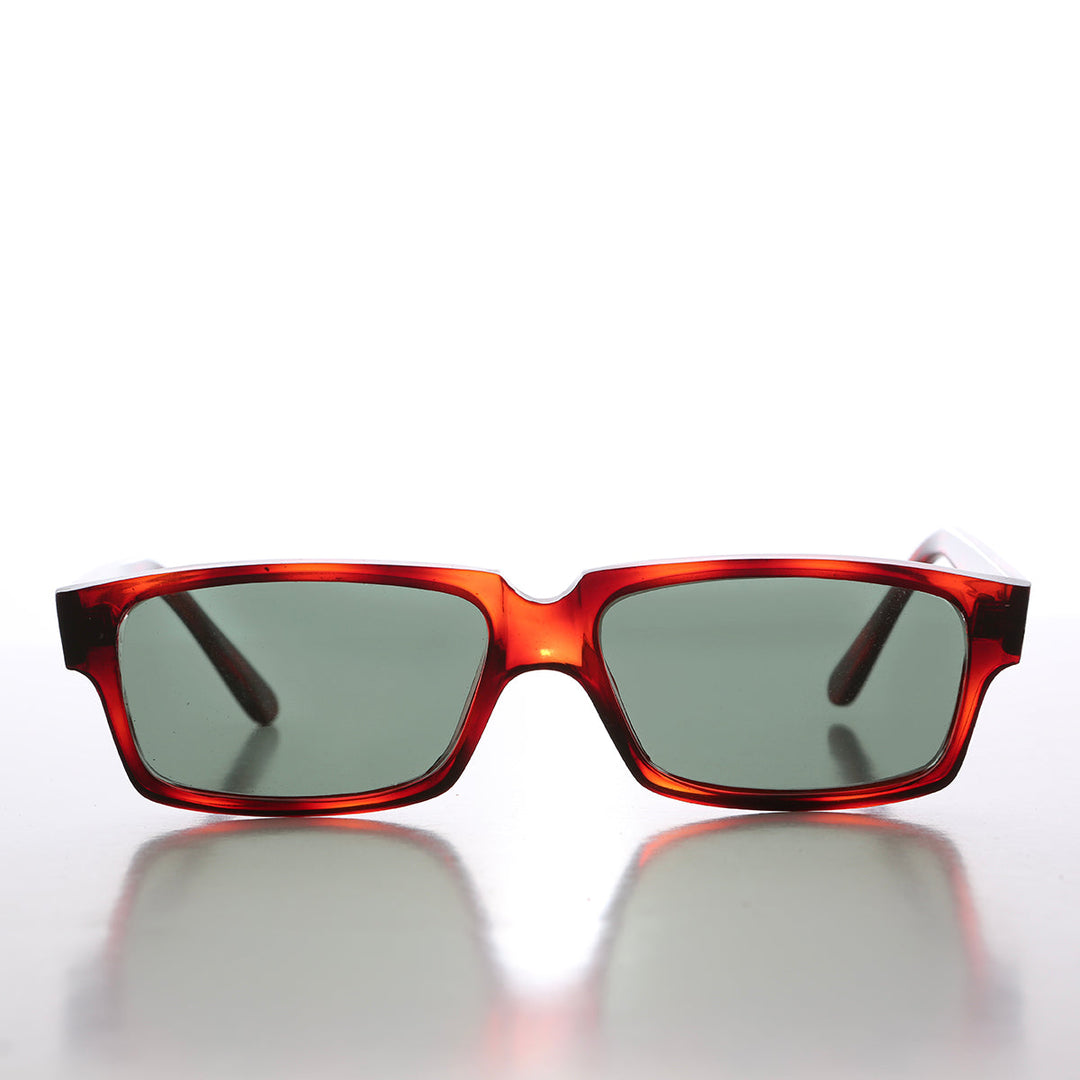 Flat Lens Rectangular Vintage Sunglass - Roscoe