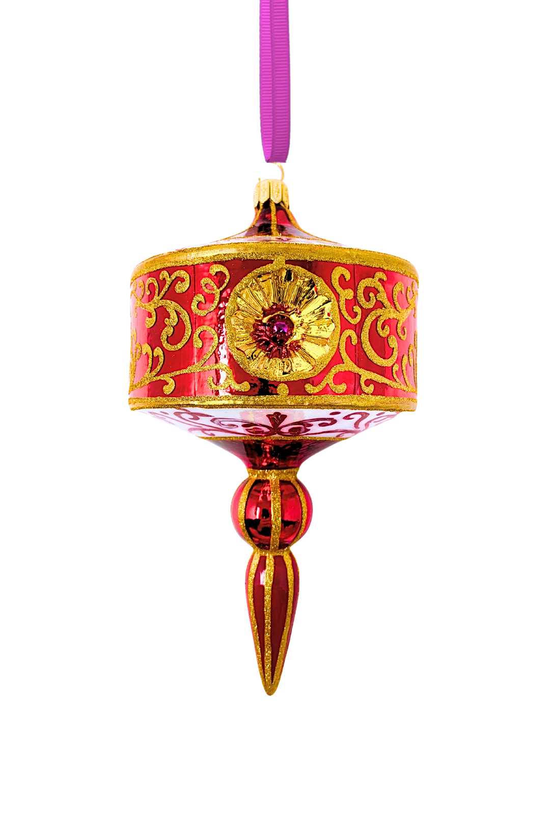 Rosso Reale Polish Glass Ornament