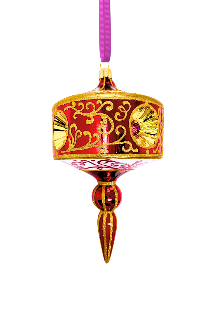 Rosso Reale Polish Glass Ornament