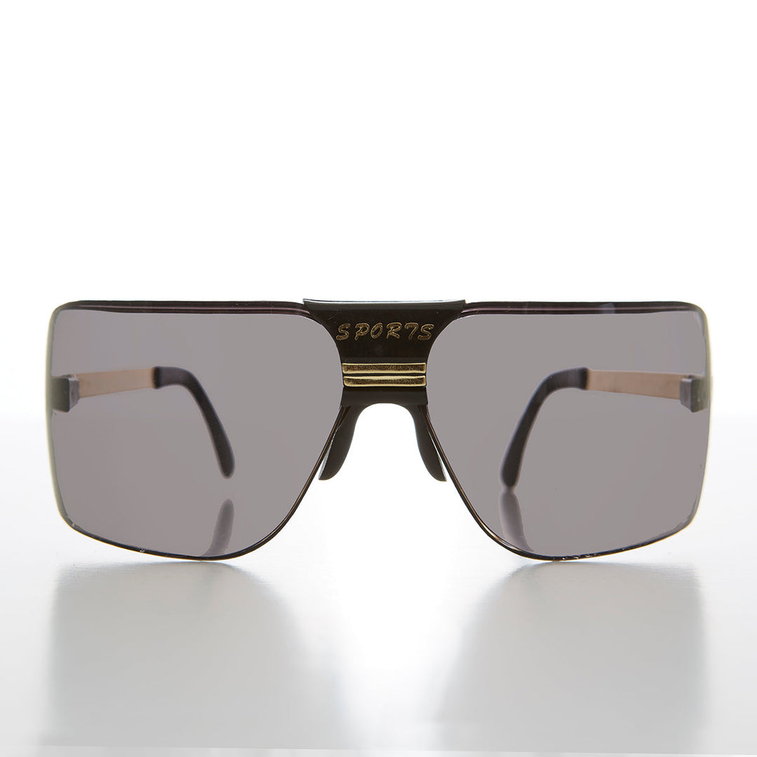 Wrap Around Sports Shield Sunglasses - Rufus