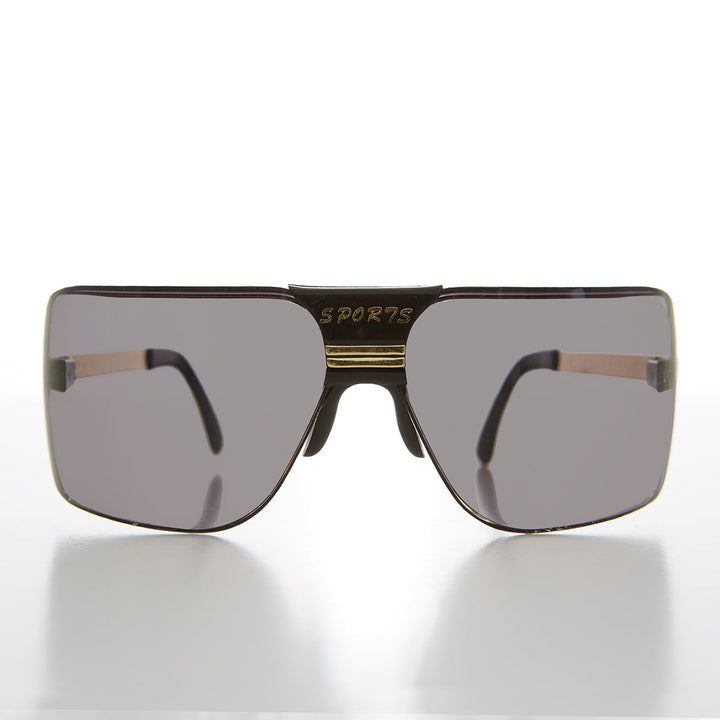 Wrap Around Sports Shield Sunglasses - Rufus