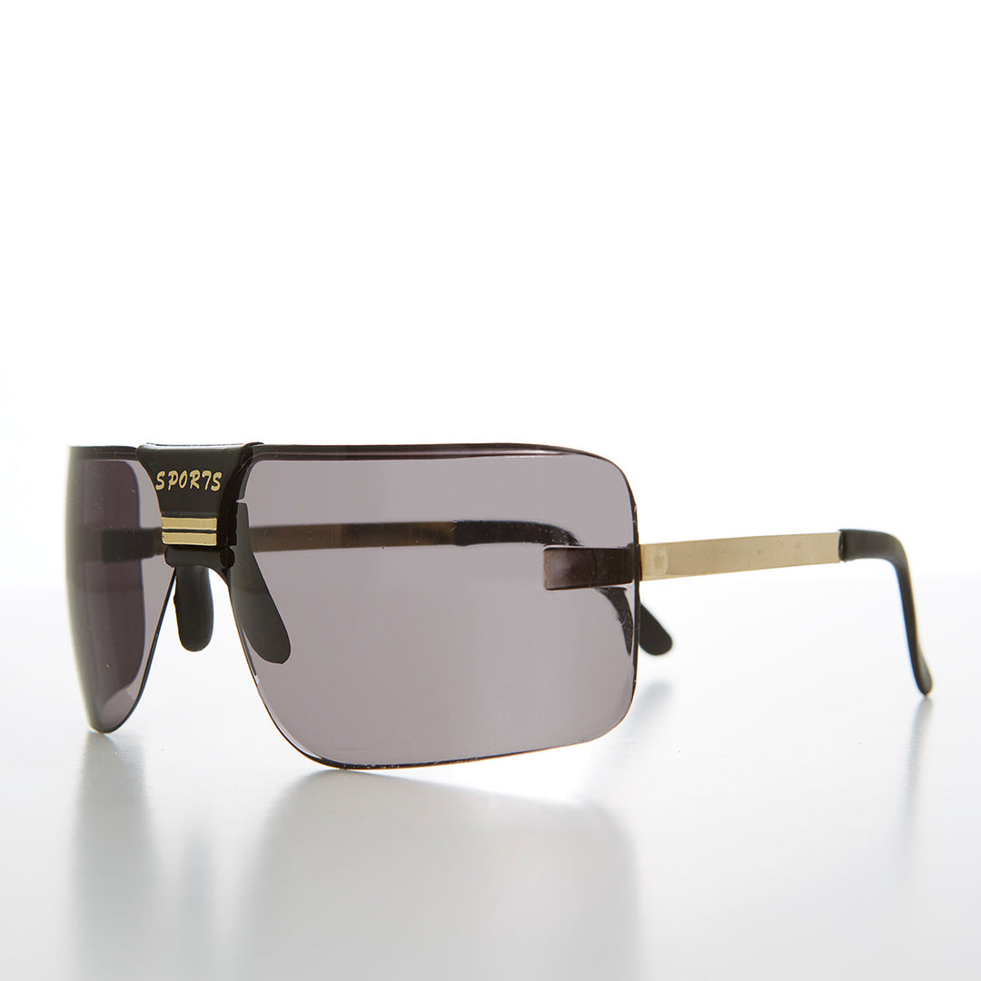 Wrap Around Sports Shield Sunglasses - Rufus