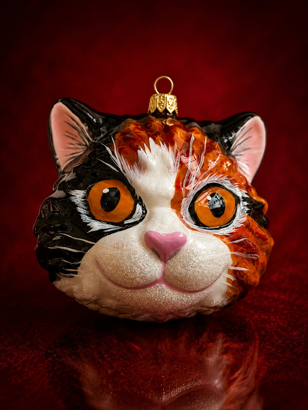 Russell Calico Cat Christmas Ornament