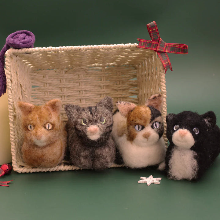 Realistic Cat Loaf Needle Felting Kit by The Makerss KTS-RealisticCatLoaf-Complete
