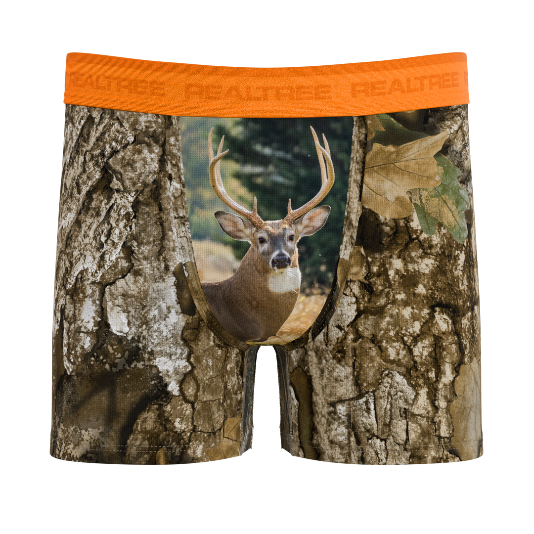 The Wild Game | Realtree x Shinesty Neon Orange Boy's Boxer Briefs