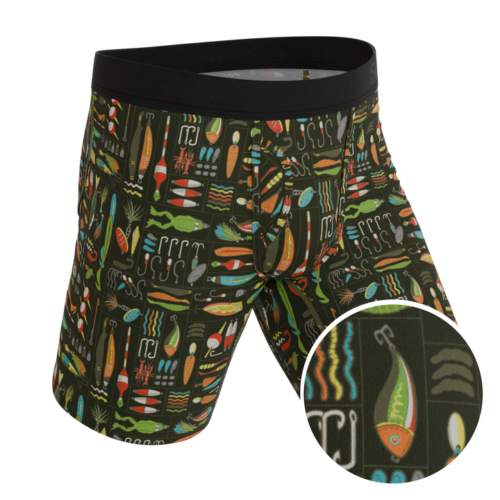 The Reel Nice | Bait Box Long Leg Ball Hammock® Pouch Underwear With Fly