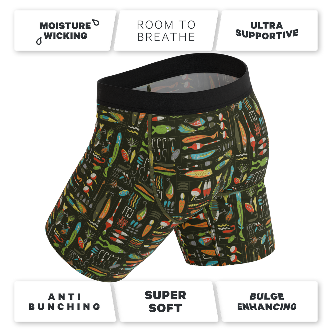 The Reel Nice | Bait Box Long Leg Ball Hammock® Pouch Underwear With Fly