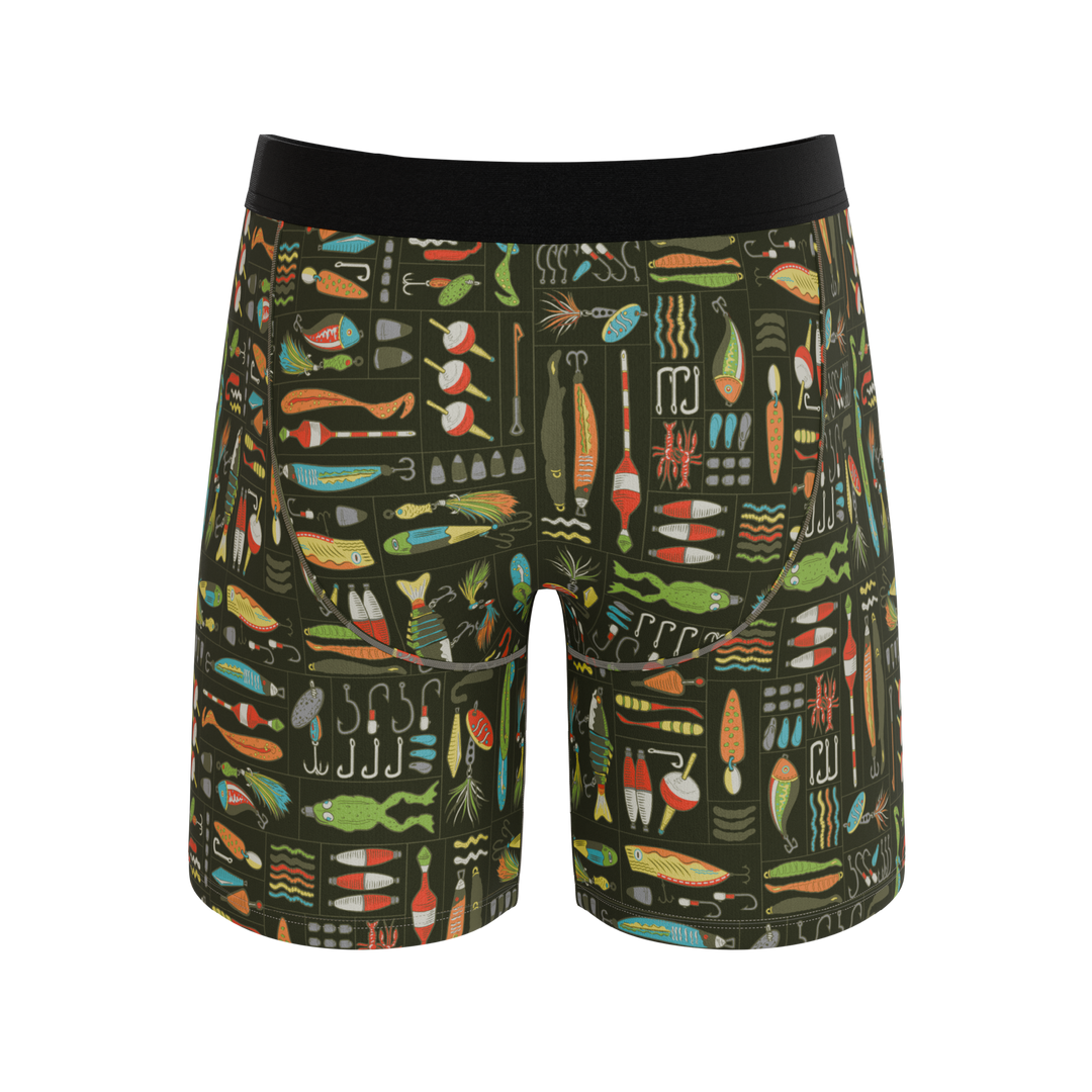 The Reel Nice | Bait Box Long Leg Ball Hammock® Pouch Underwear With Fly